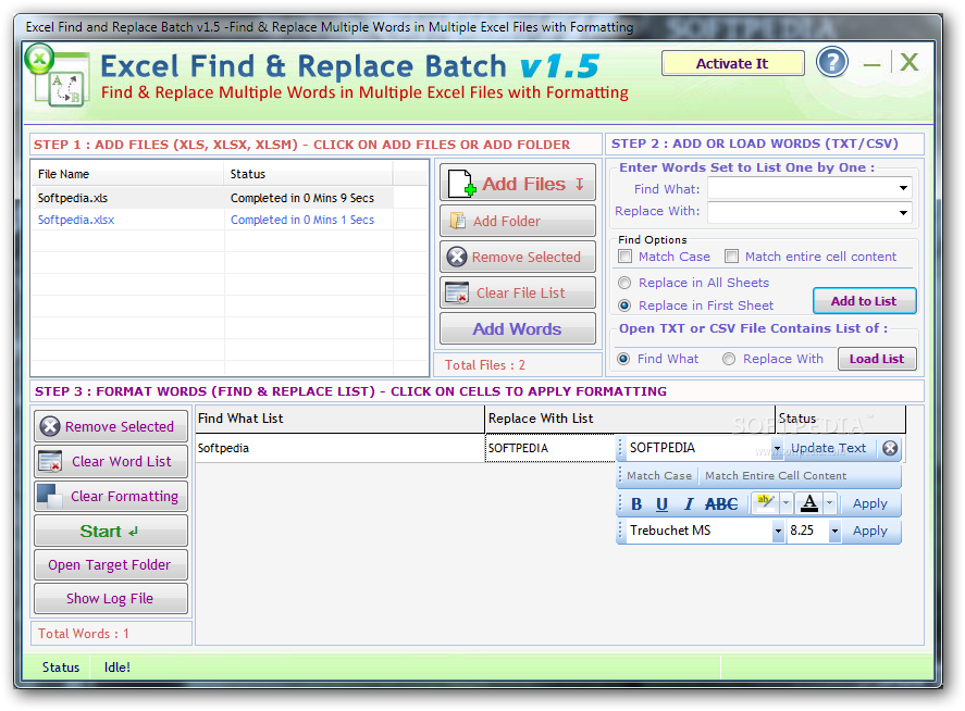 Find Replace Excel Crack Software And Shareware